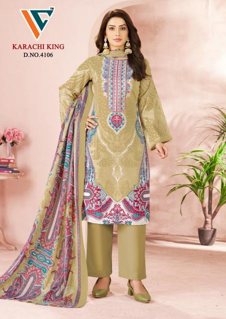 Vandana karachi king vol-41 non catalogue dress materials wholesale in surat